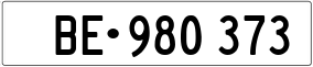 Truck License Plate